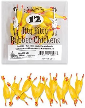Archie McPhee Itty Bitty Rubber Chickens